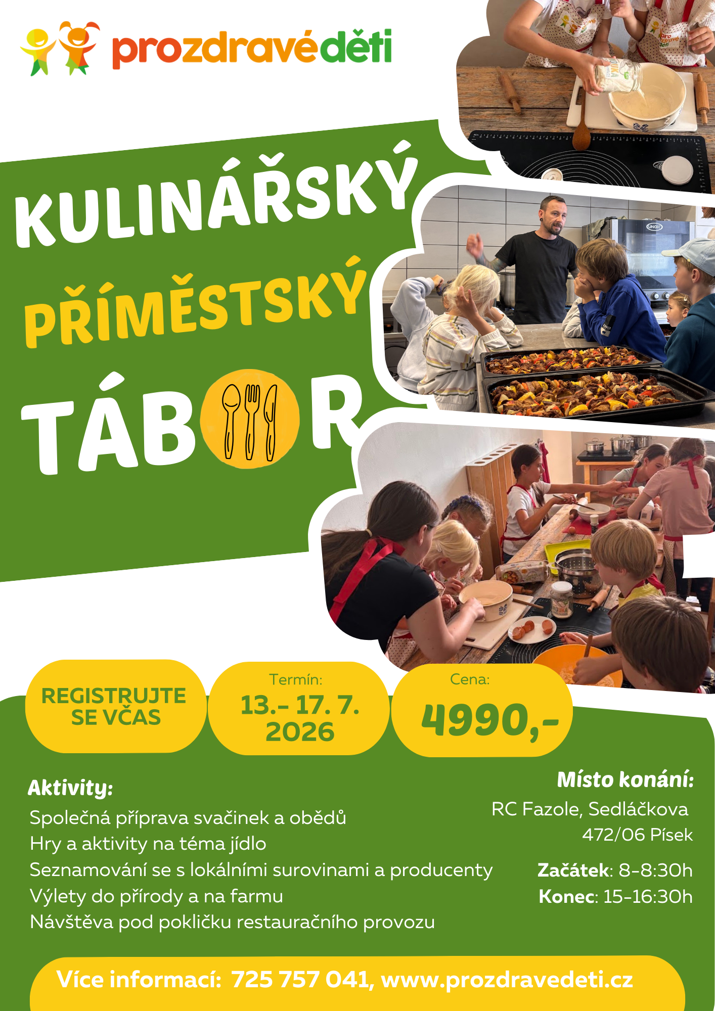 Příměstský tábor Kulinářský 2026